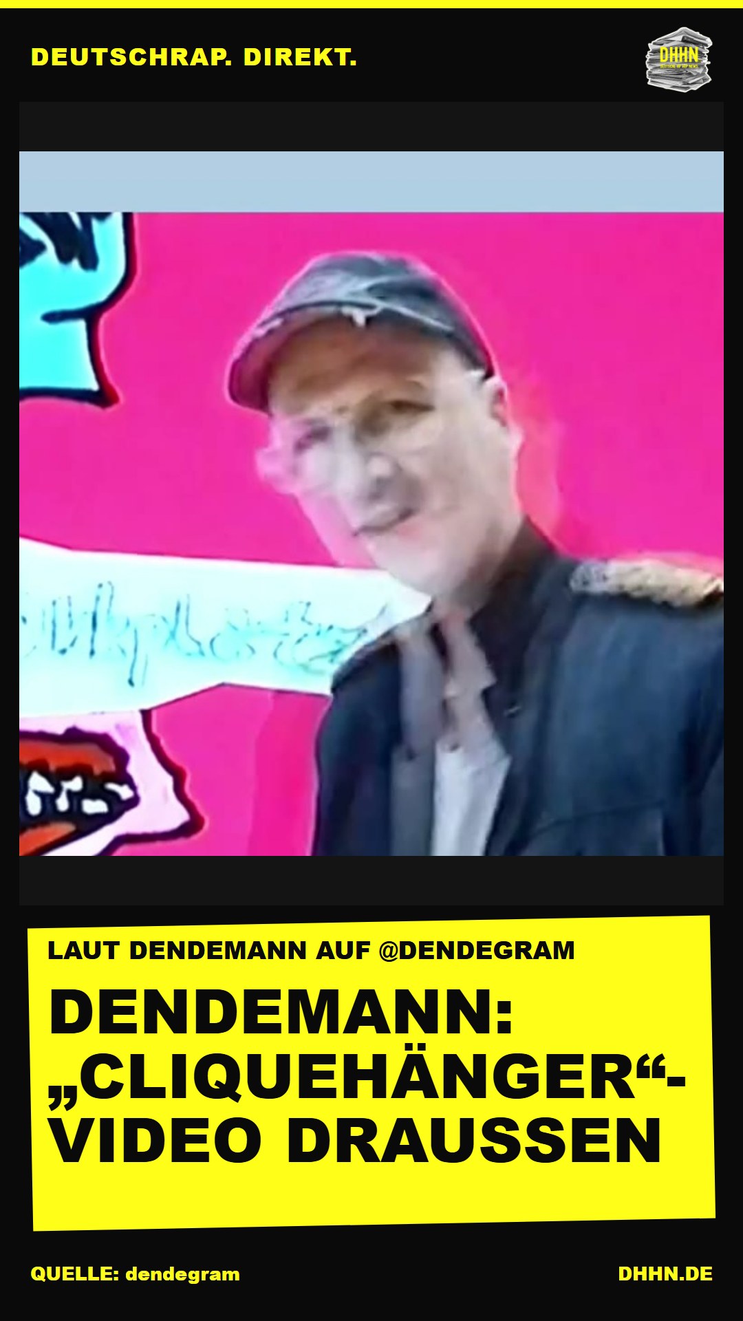 Dendemann meldet: Das „Cliquehänger“-Video ist draußen